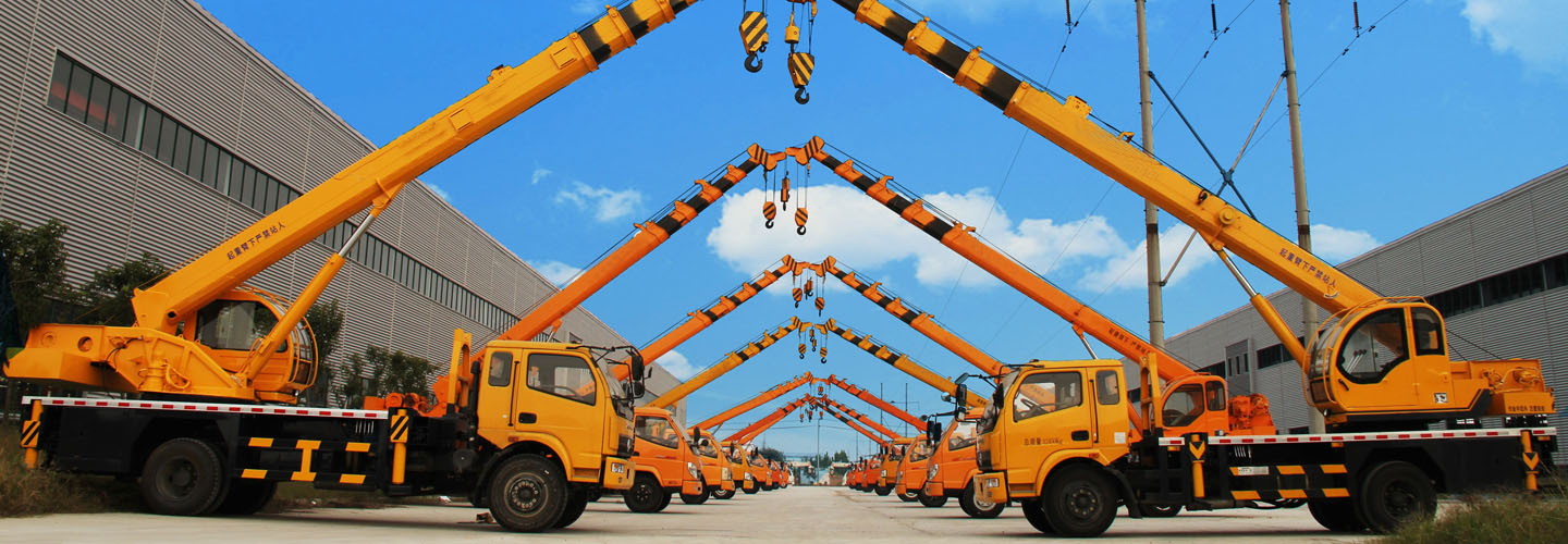 hydraulic crane truck banner